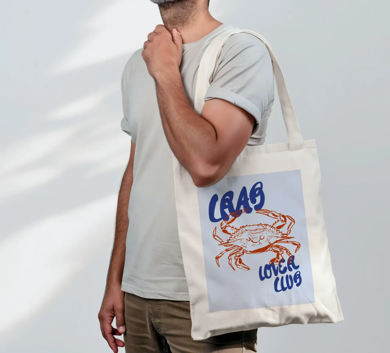 Boho Food 13 Crab borsa in juta da Boho Print Collection