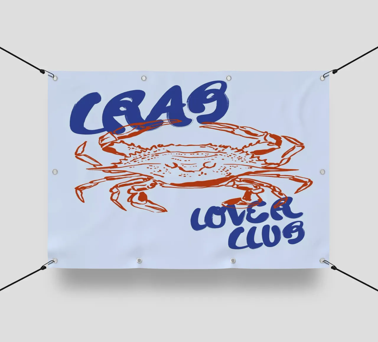 Boho Food 13 Crab telo in pvc da Boho Print Collection