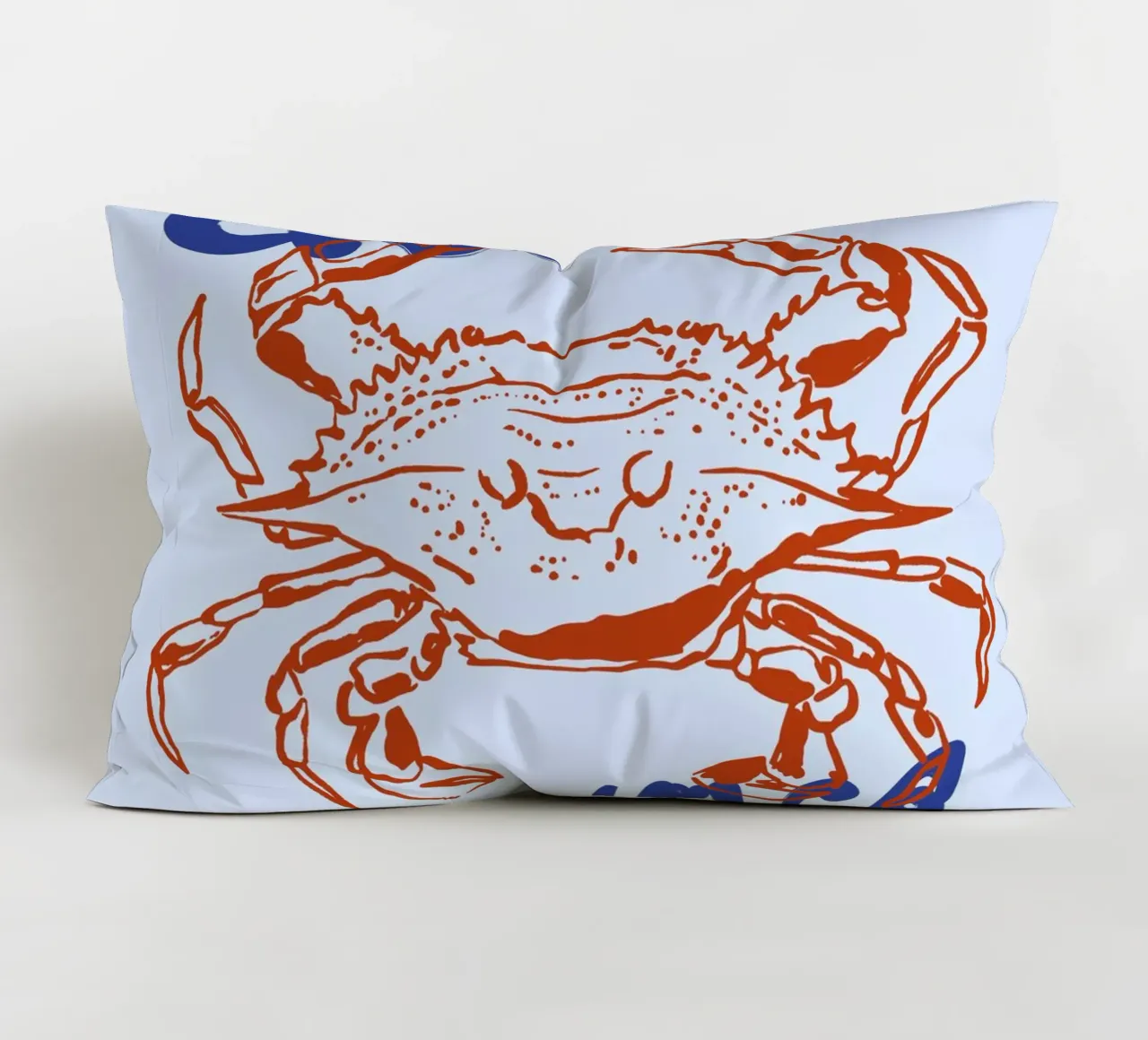 Boho Food 13 Crab cuscino da Boho Print Collection