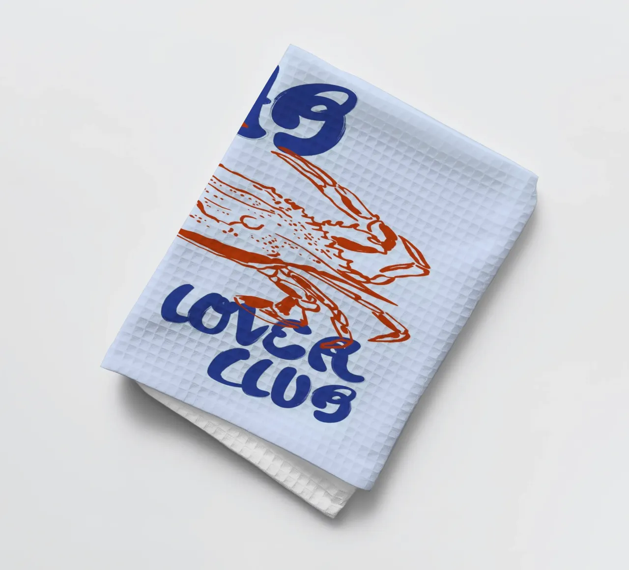 Boho Food 13 Crab canovaccio da cucina da Boho Print Collection