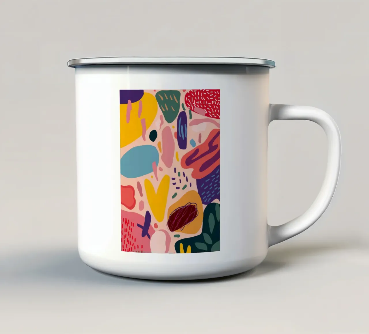 Flusso organico astratto tazza in smalto da Solace Light