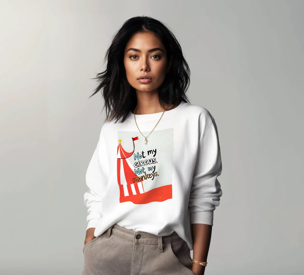 Non il mio circo. Non le mie scimmie felpa da 83oranges