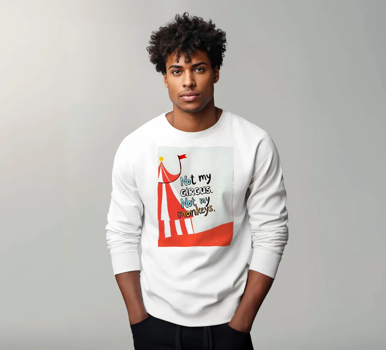 Non il mio circo. Non le mie scimmie felpa da 83oranges
