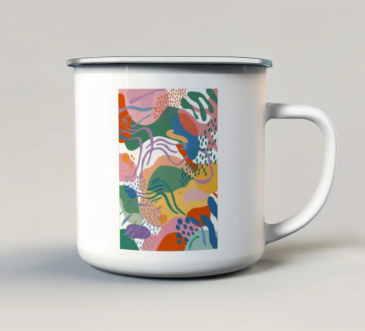 Sogno astratto caleidoscopico tazza in smalto da Solace Light