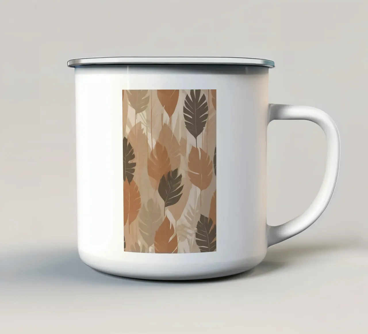 Calda brezza botanica tazza in smalto da Graceful Desine