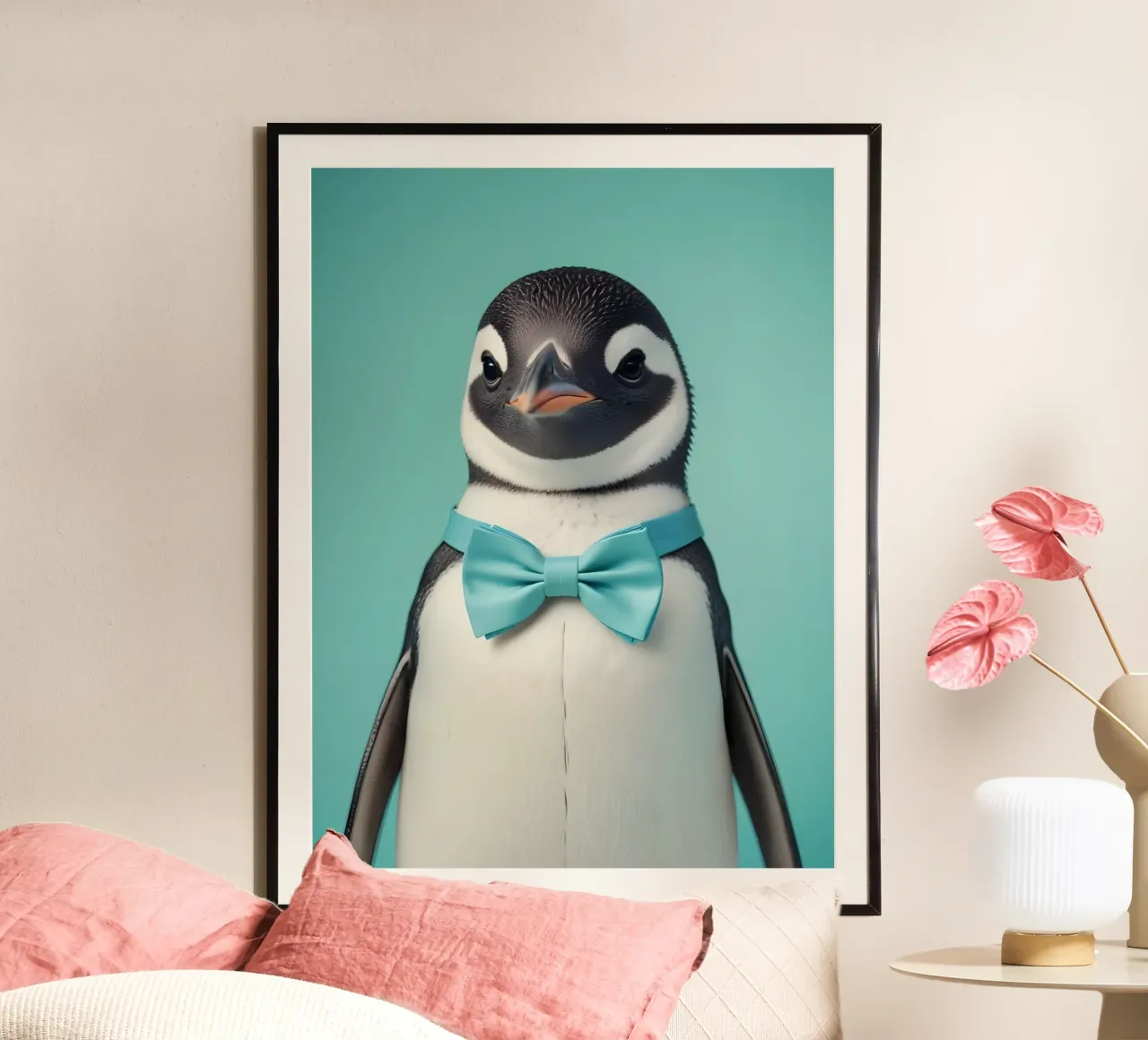 Dapper Penguin poster by Graceful Desine