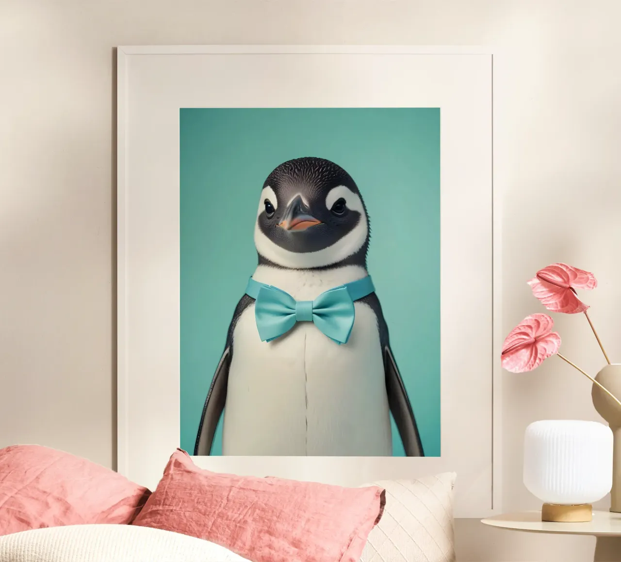 Dapper Penguin poster by Graceful Desine