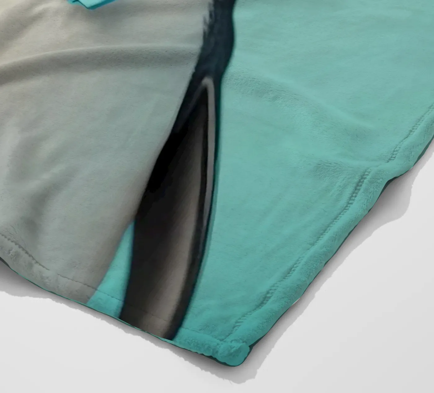 Dapper Penguin fleece blanket by Graceful Desine