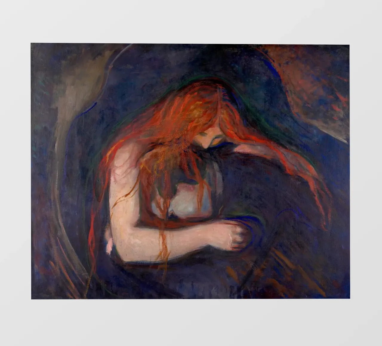 Edvard Munch - Vampiro, 1895 pellicola backlit da Timeless Artworks