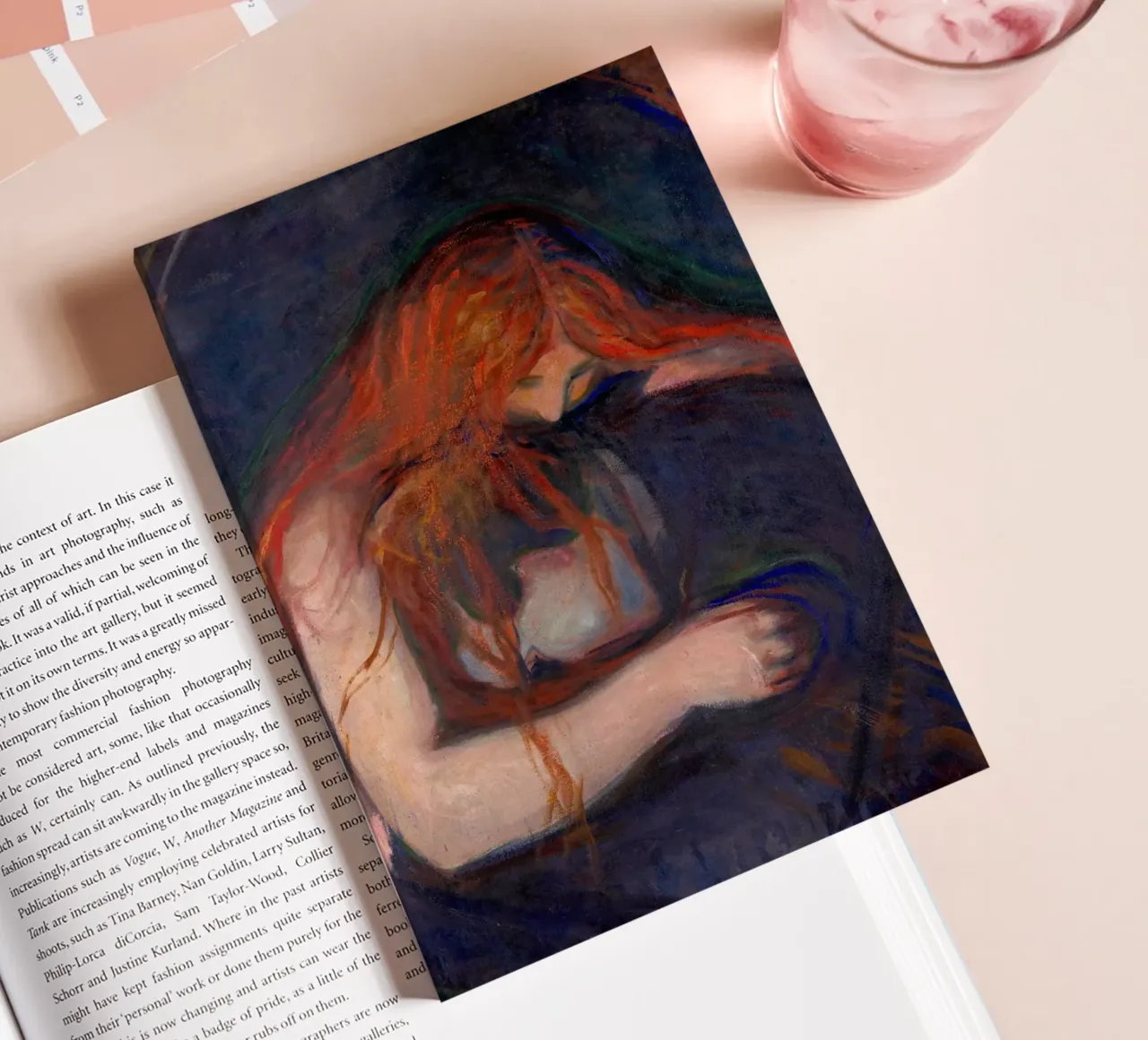 Edvard Munch - Vampire, 1895 notebook by Timeless Artworks