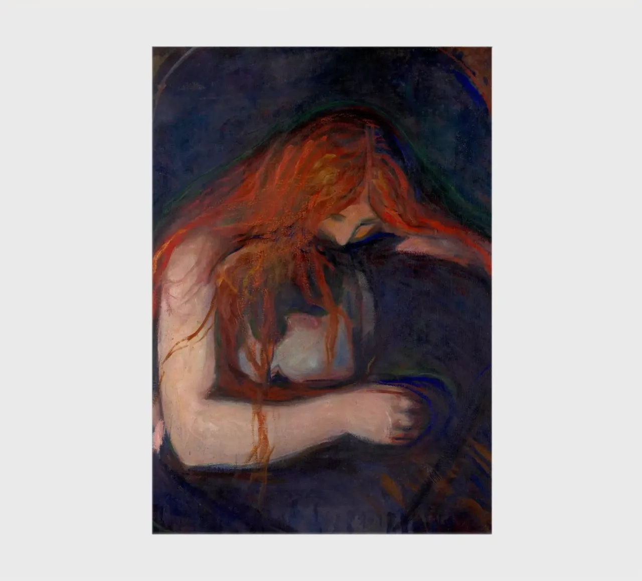 Edvard Munch - Vampire, 1895 notebook by Timeless Artworks