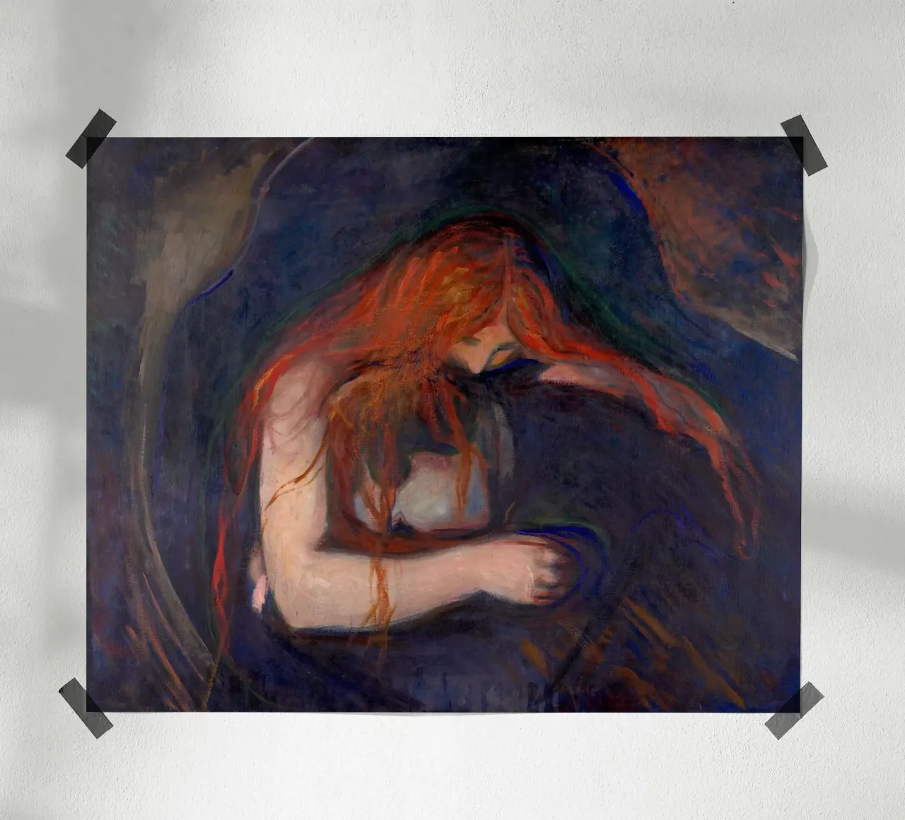 Edvard Munch - Vampiro, 1895 poster da Timeless Artworks