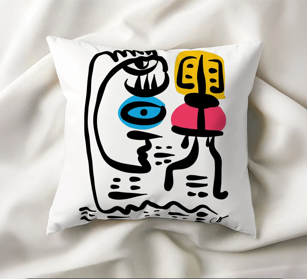 The Eye of Transformation Dialogue with the I CHING cuscino da Signorino