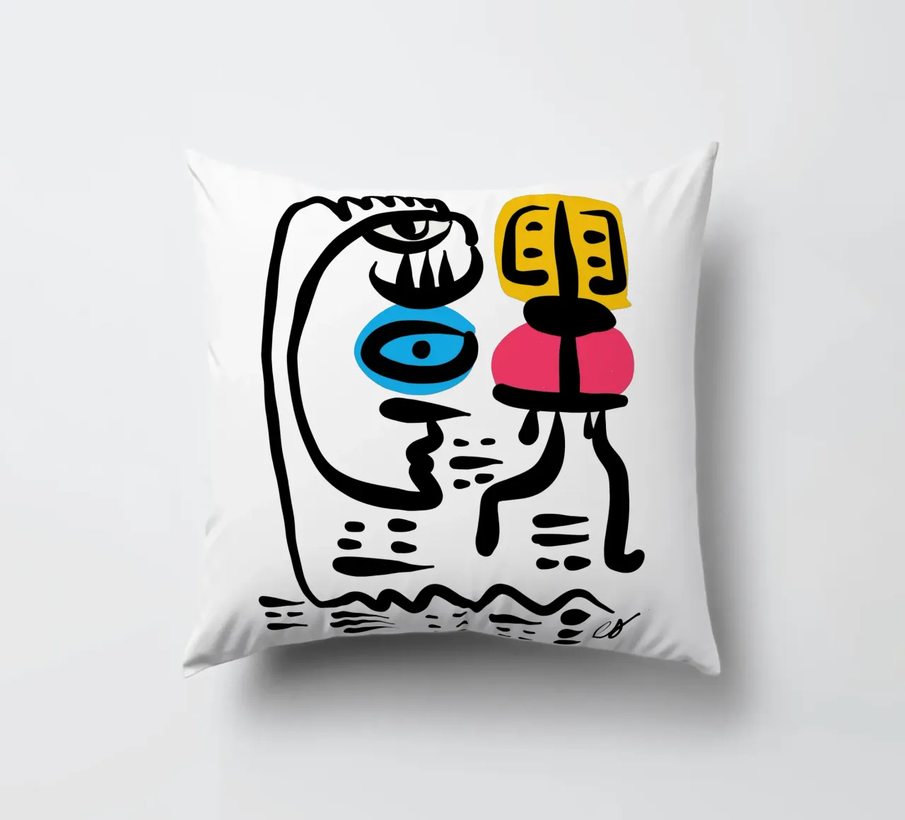 The Eye of Transformation Dialogue with the I CHING cuscino da Signorino