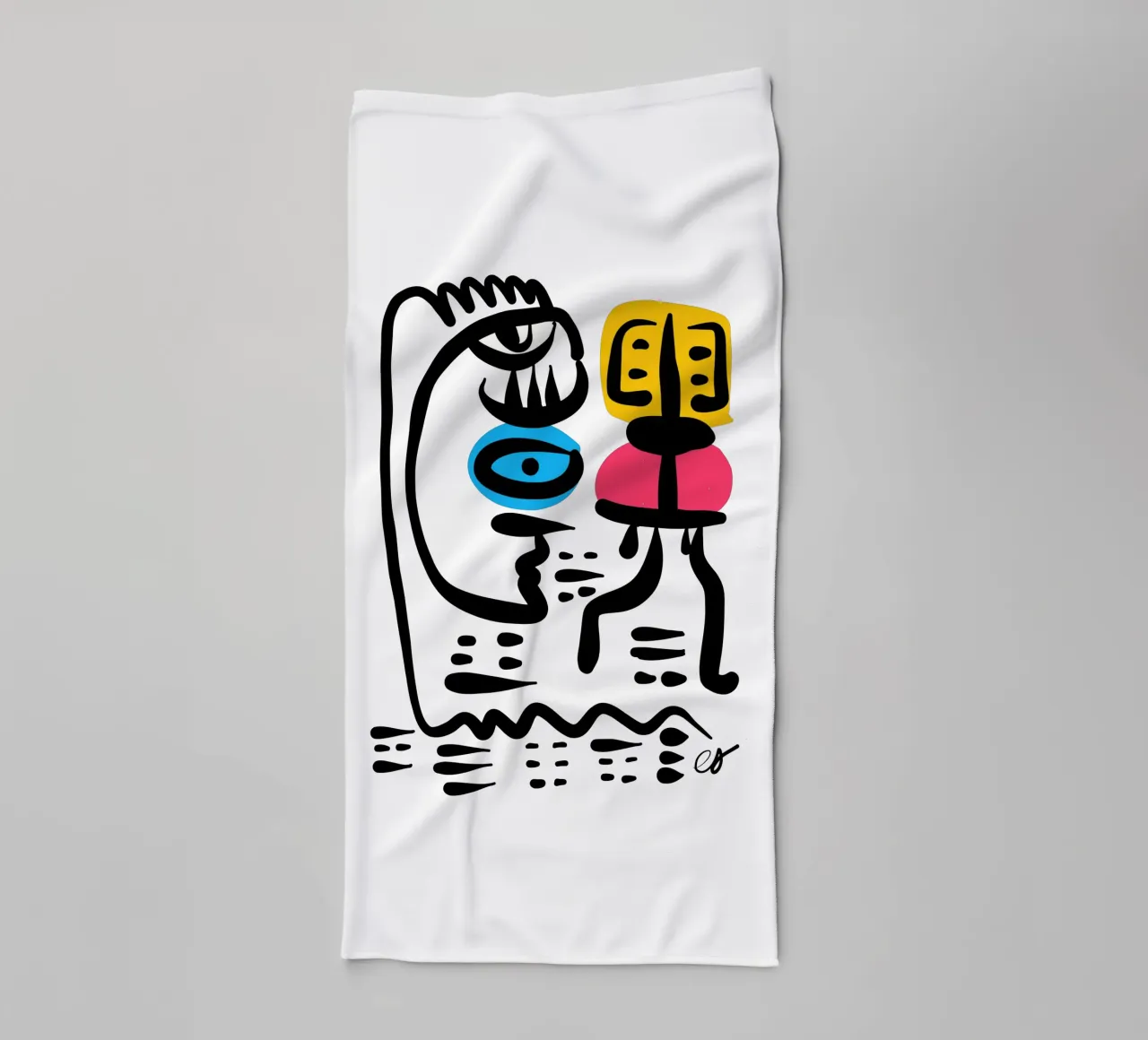 The Eye of Transformation Dialogue with the I CHING asciugamano da bagno da Signorino