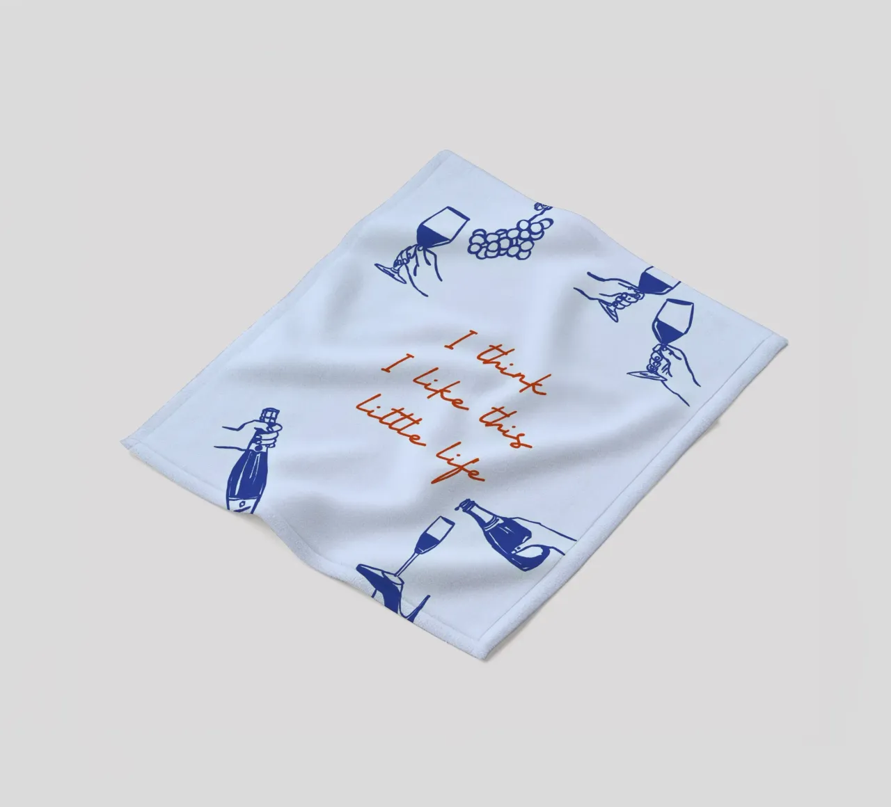 Boho Food 13 Little Life coperta in pile da Boho Print Collection