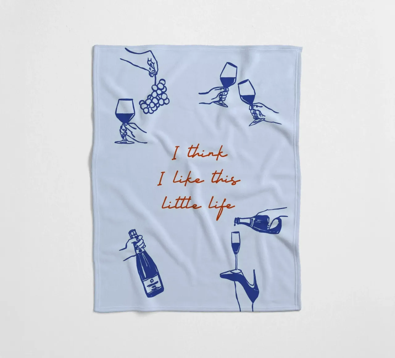 Boho Food 13 Little Life coperta in pile da Boho Print Collection