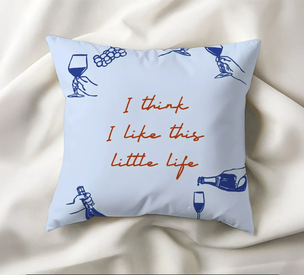 Boho Food 13 Little Life cuscino da Boho Print Collection