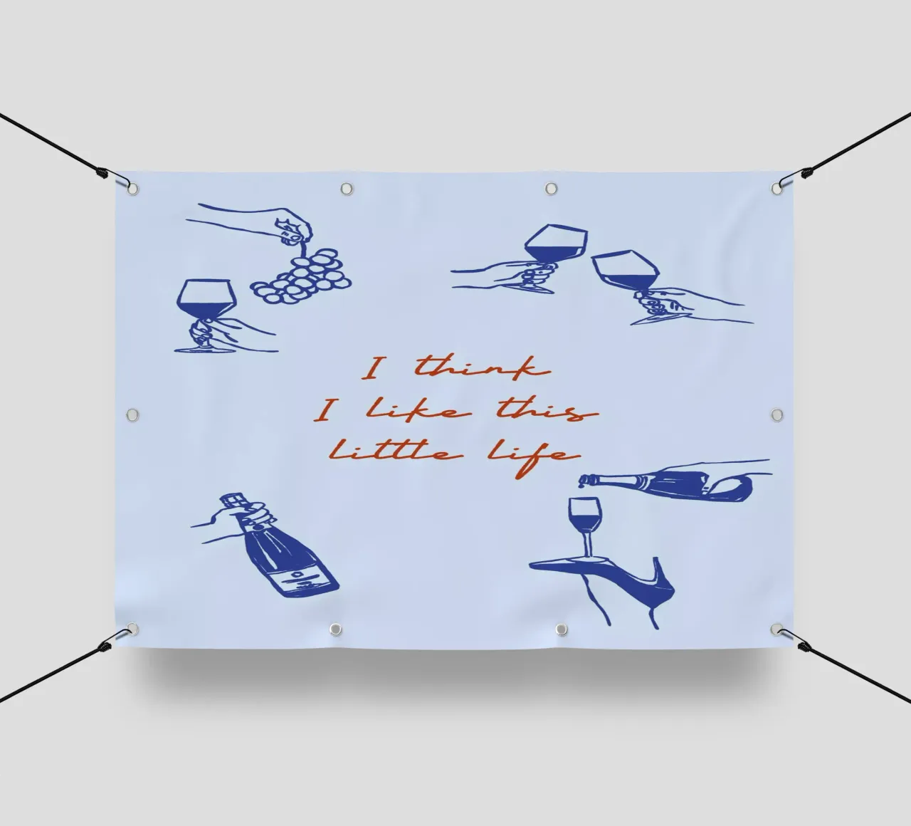 Boho Food 13 Little Life telo in pvc da Boho Print Collection