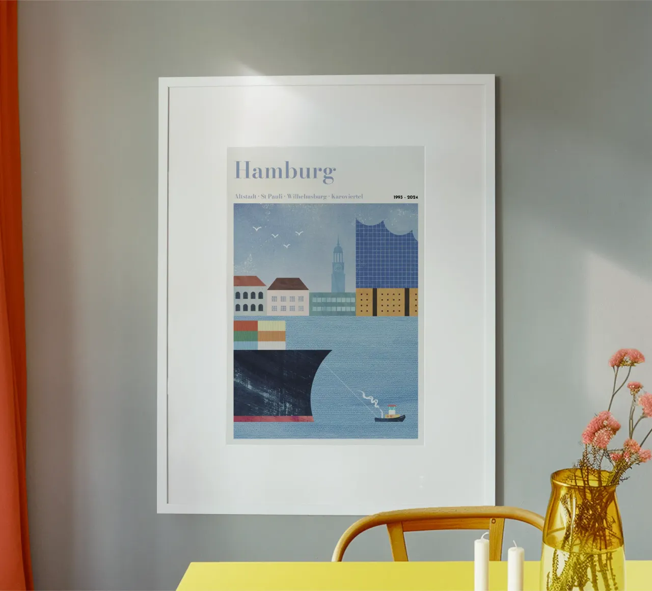 Personalized Hamburg Print carta hahnemühle da Henry Rivers