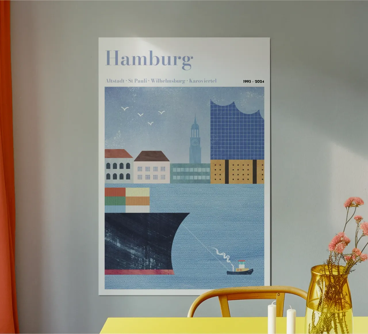 Personalized Hamburg Print carta hahnemühle da Henry Rivers