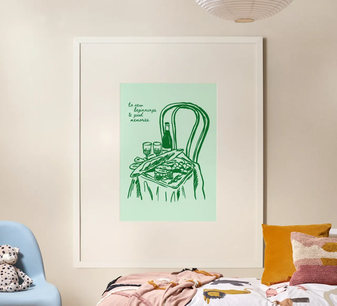 Boho Food 14 Good Memories poster da Boho Print Collection