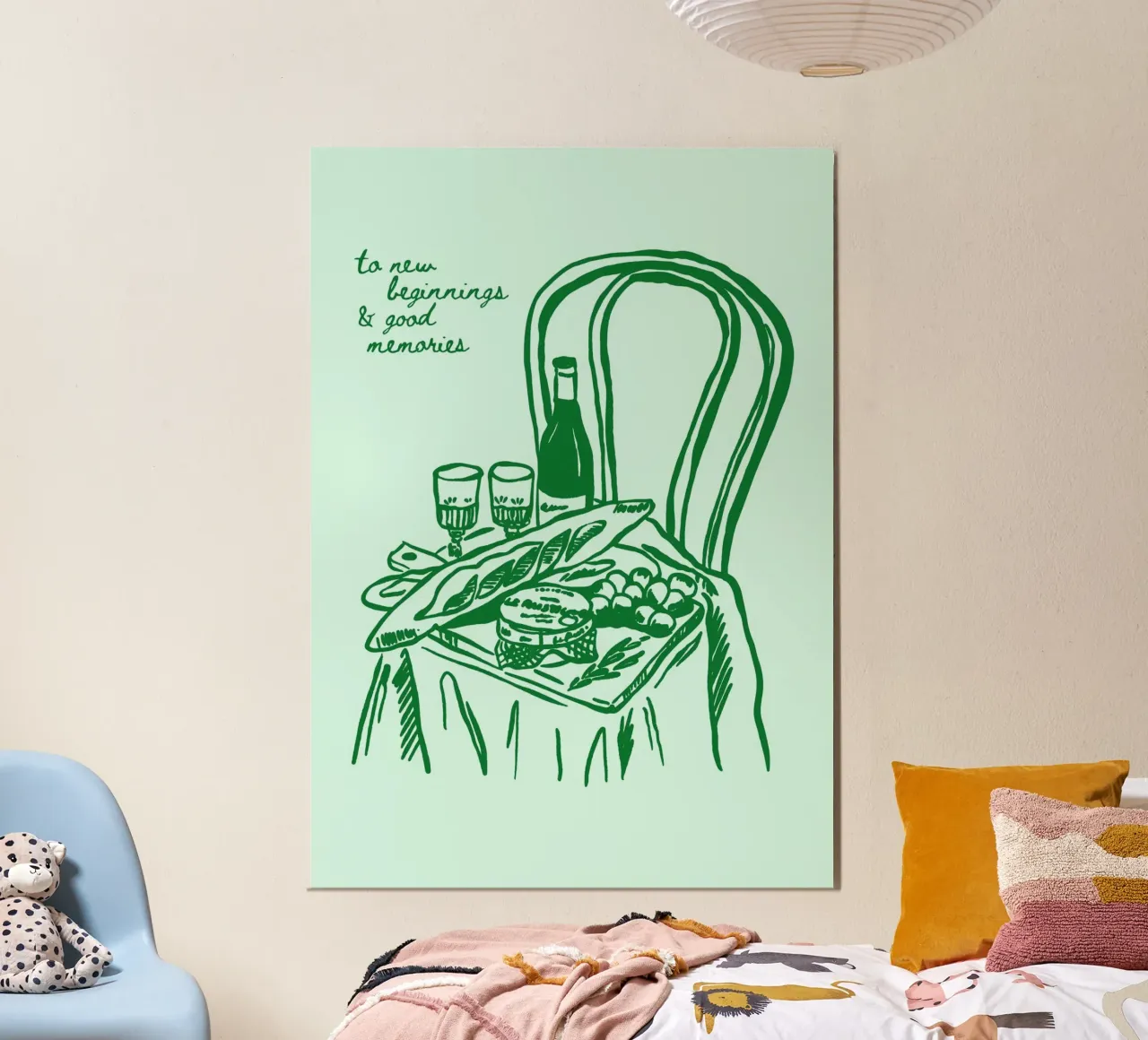 Boho Food 14 Good Memories poster da Boho Print Collection