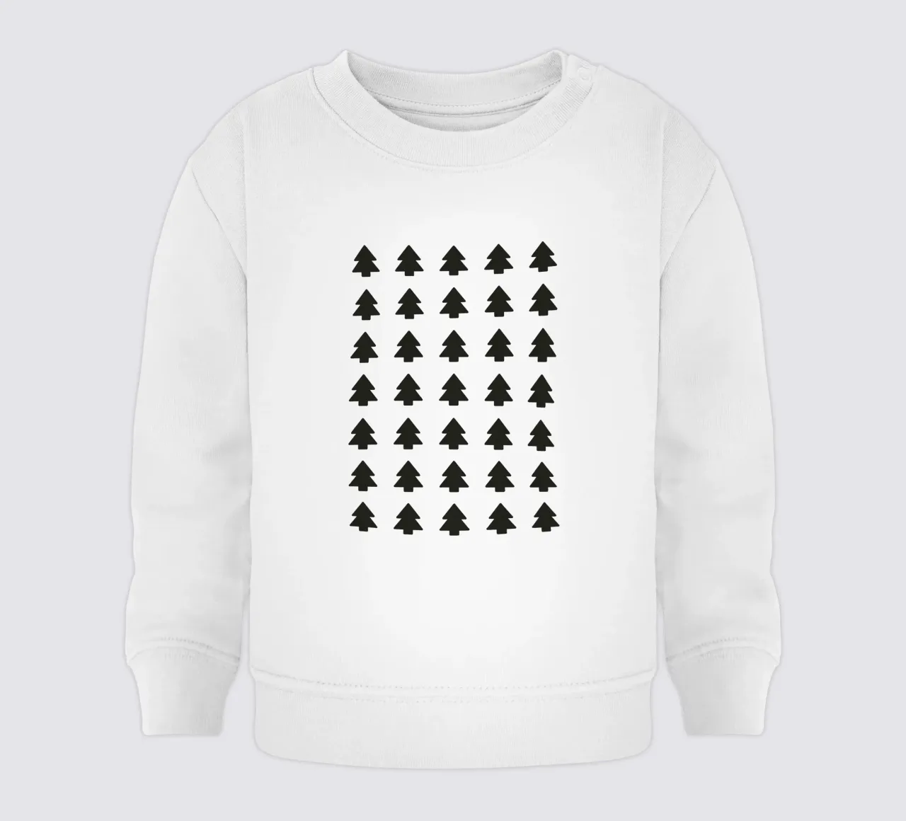 Black Forest – Minimal Tree Pattern Poster felpa neonato da ChristmasMooodz