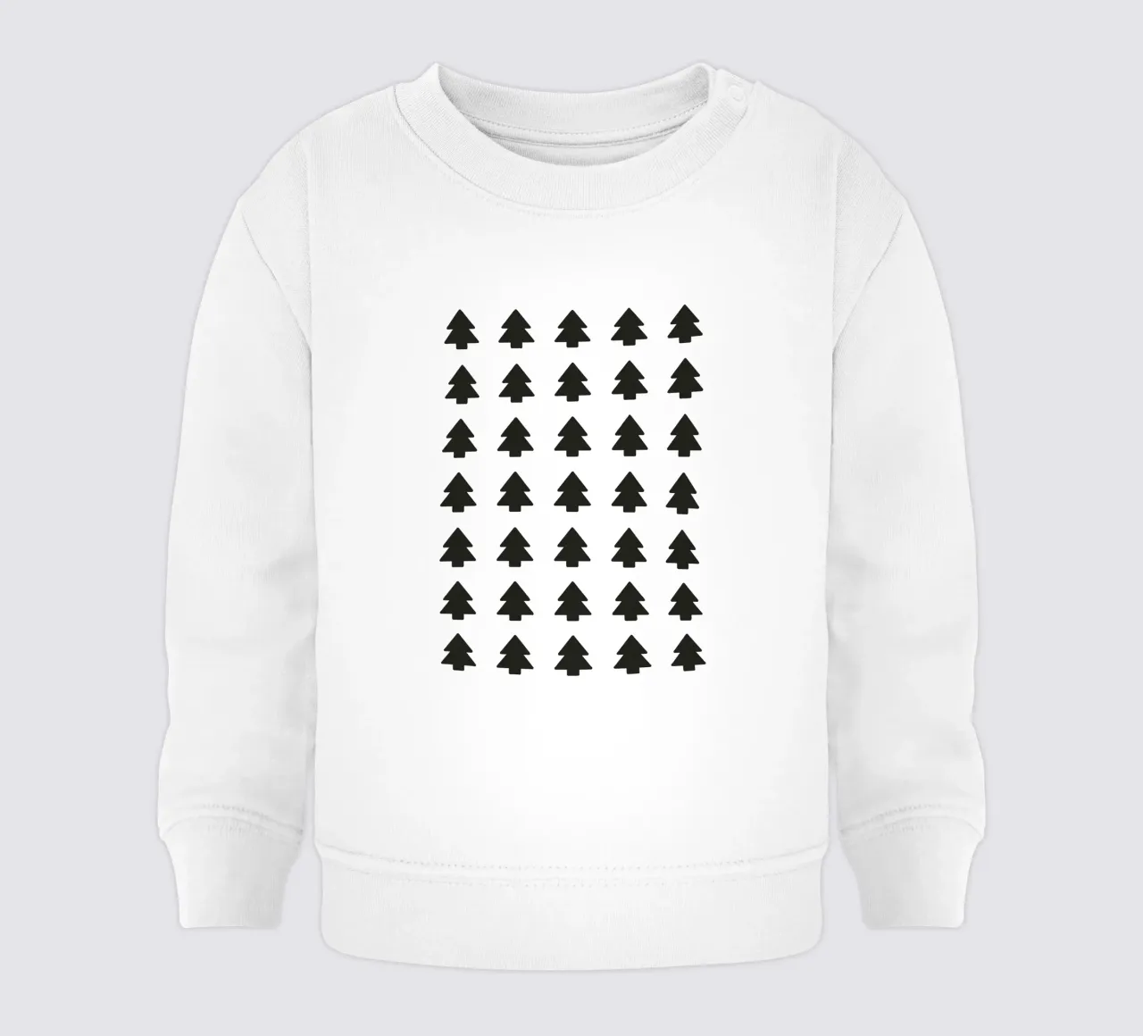 Black Forest – Minimal Tree Pattern Poster felpa neonato da ChristmasMooodz