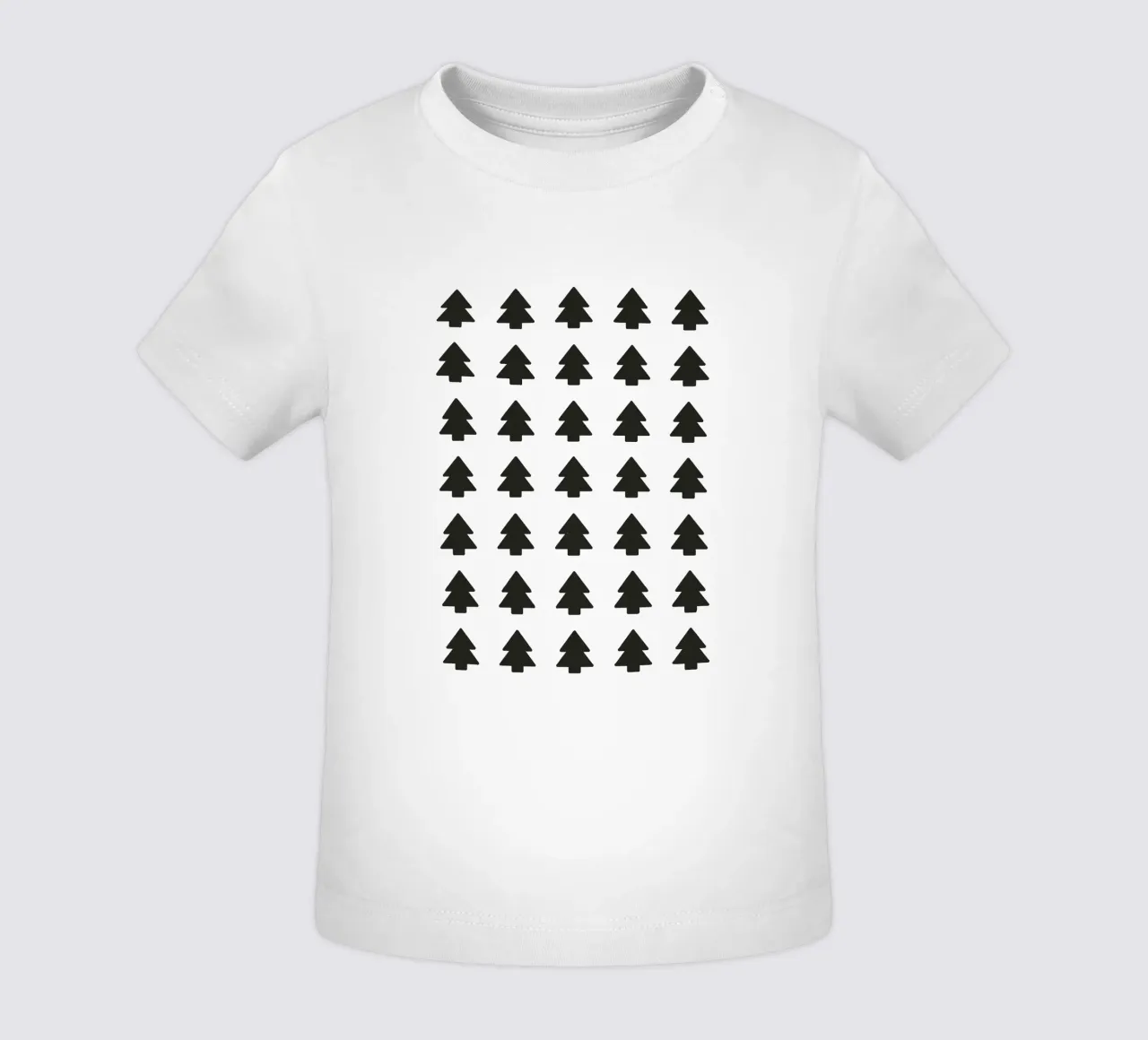 Black Forest – Minimal Tree Pattern Poster maglietta neonato da ChristmasMooodz