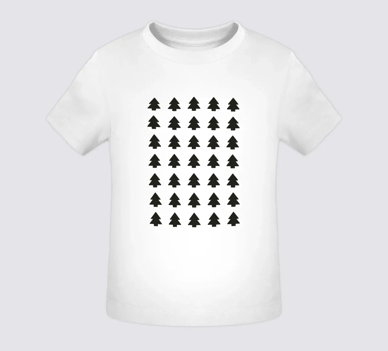 Black Forest – Minimal Tree Pattern Poster maglietta neonato da ChristmasMooodz