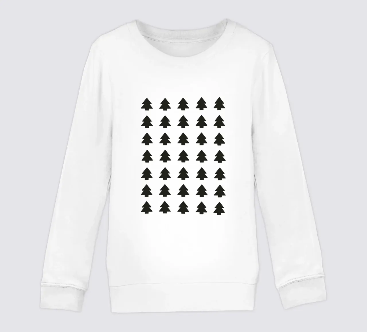 Black Forest – Minimal Tree Pattern Poster felpa bambino da ChristmasMooodz