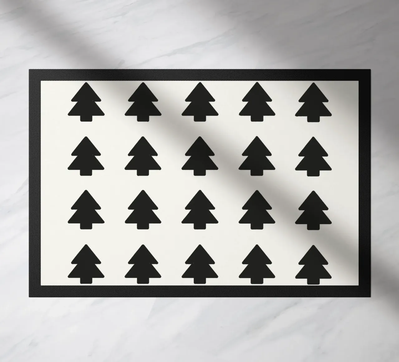 Black Forest – Minimal Tree Pattern Poster zerbino da ChristmasMooodz