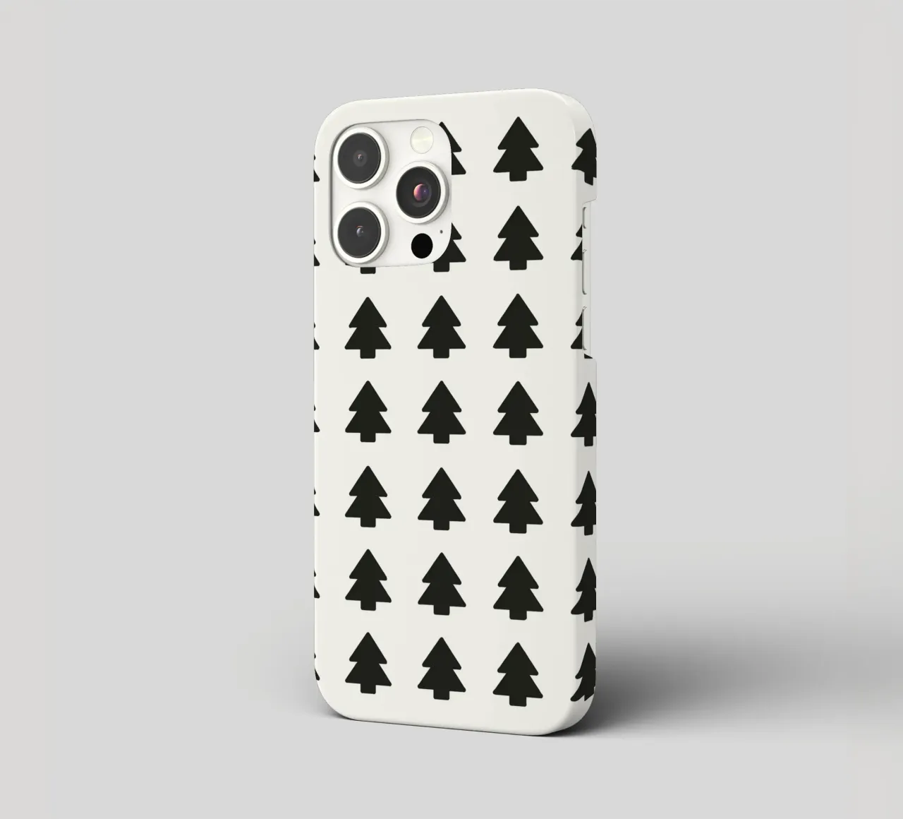 Black Forest – Minimal Tree Pattern Poster cover iphone da ChristmasMooodz