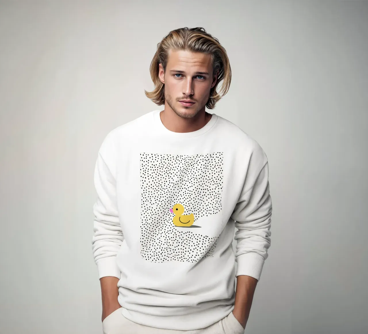 Dotty Duck felpa da Roseberry Design