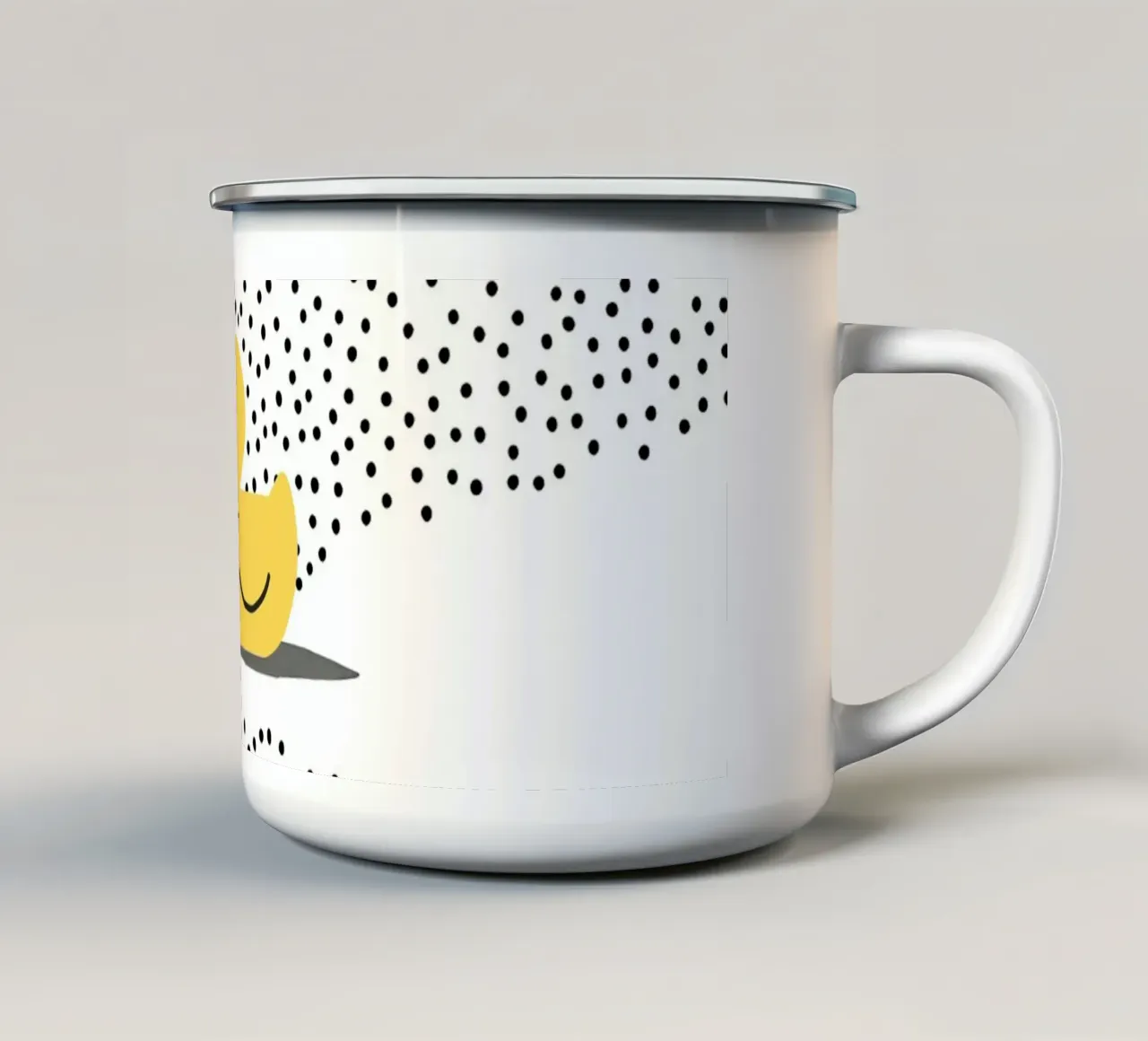 Dotty Duck tazza in smalto da Roseberry Design