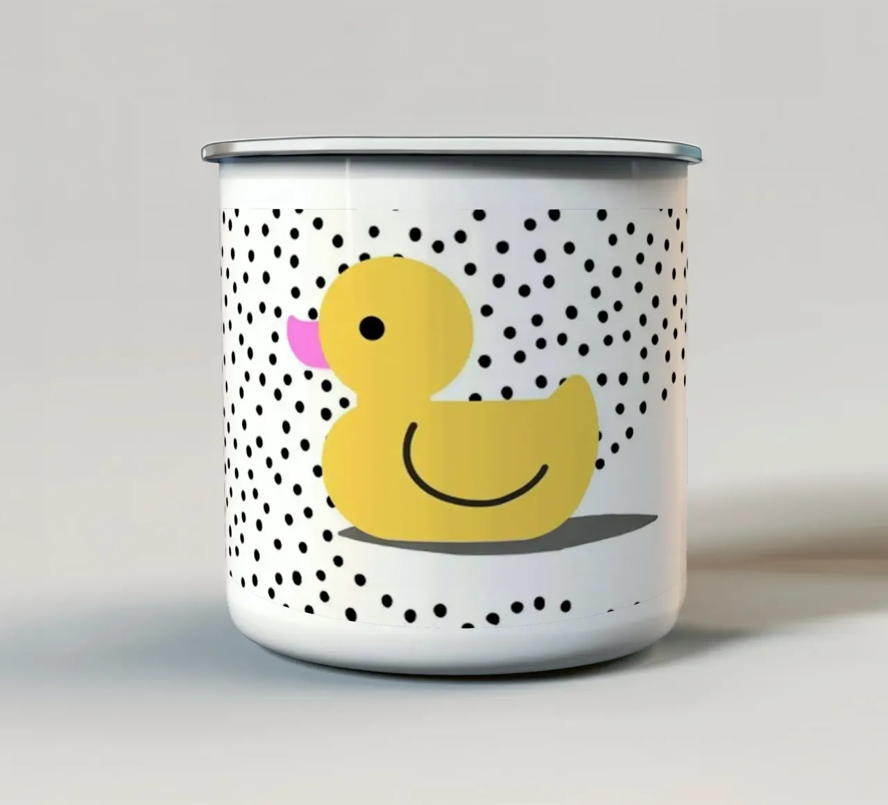 Dotty Duck tazza in smalto da Roseberry Design