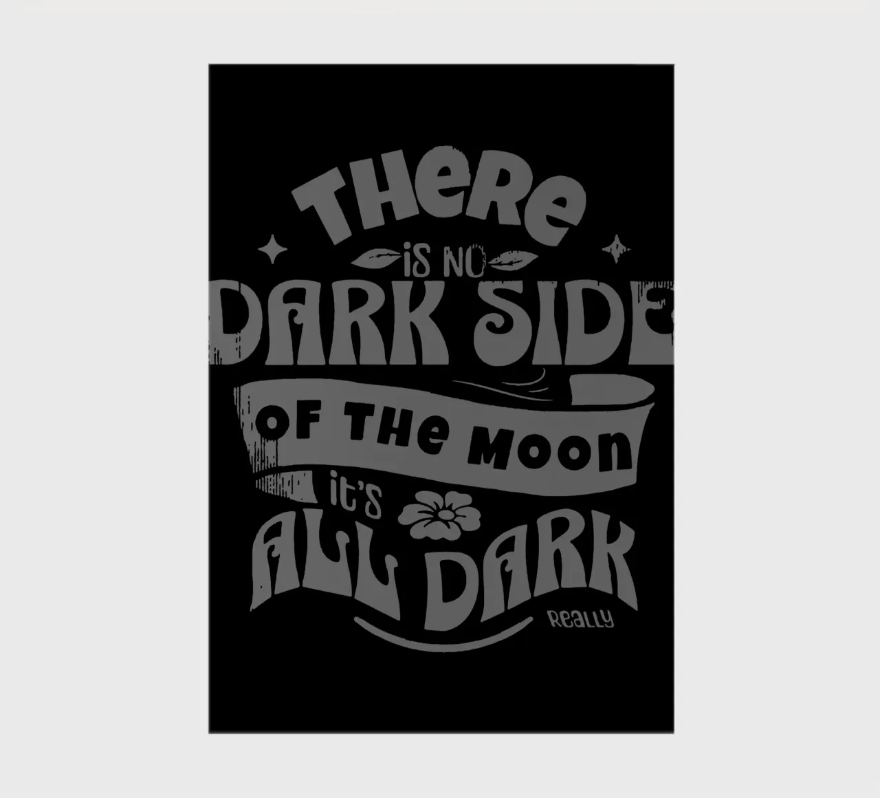 There is no dark side of the Moon notebook by Gunawan Rb