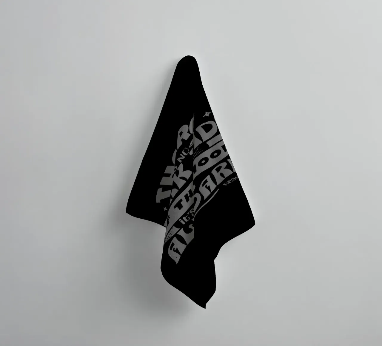 There is no dark side of the Moon towel by Gunawan Rb