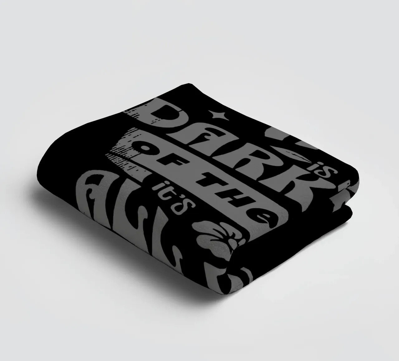 There is no dark side of the Moon towel by Gunawan Rb