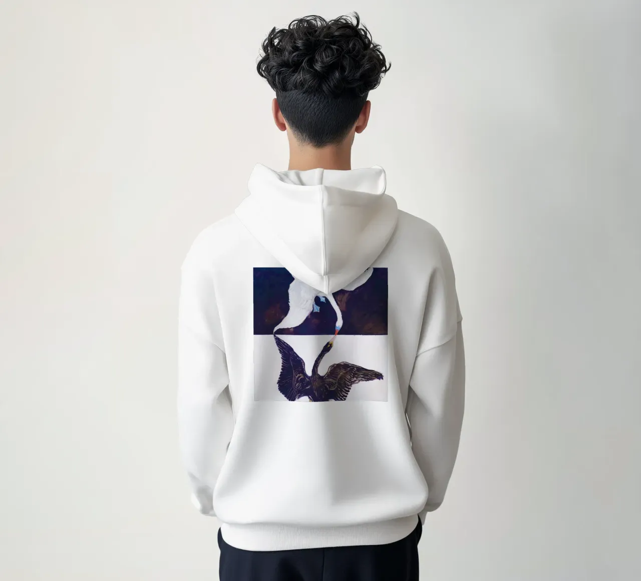 The Swan, No. 1 (1915) by Hilma af Klint hoodie by Bisous Art