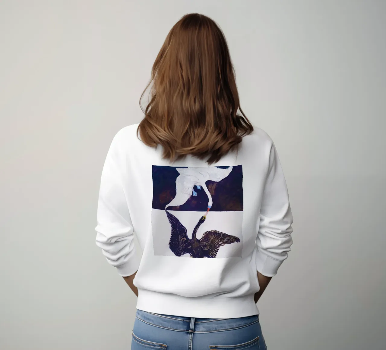 The Swan, No. 1 (1915) by Hilma af Klint felpa da Bisous Art