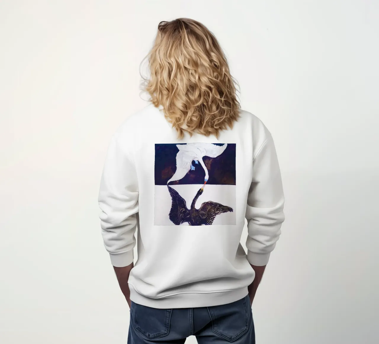 The Swan, No. 1 (1915) by Hilma af Klint felpa da Bisous Art