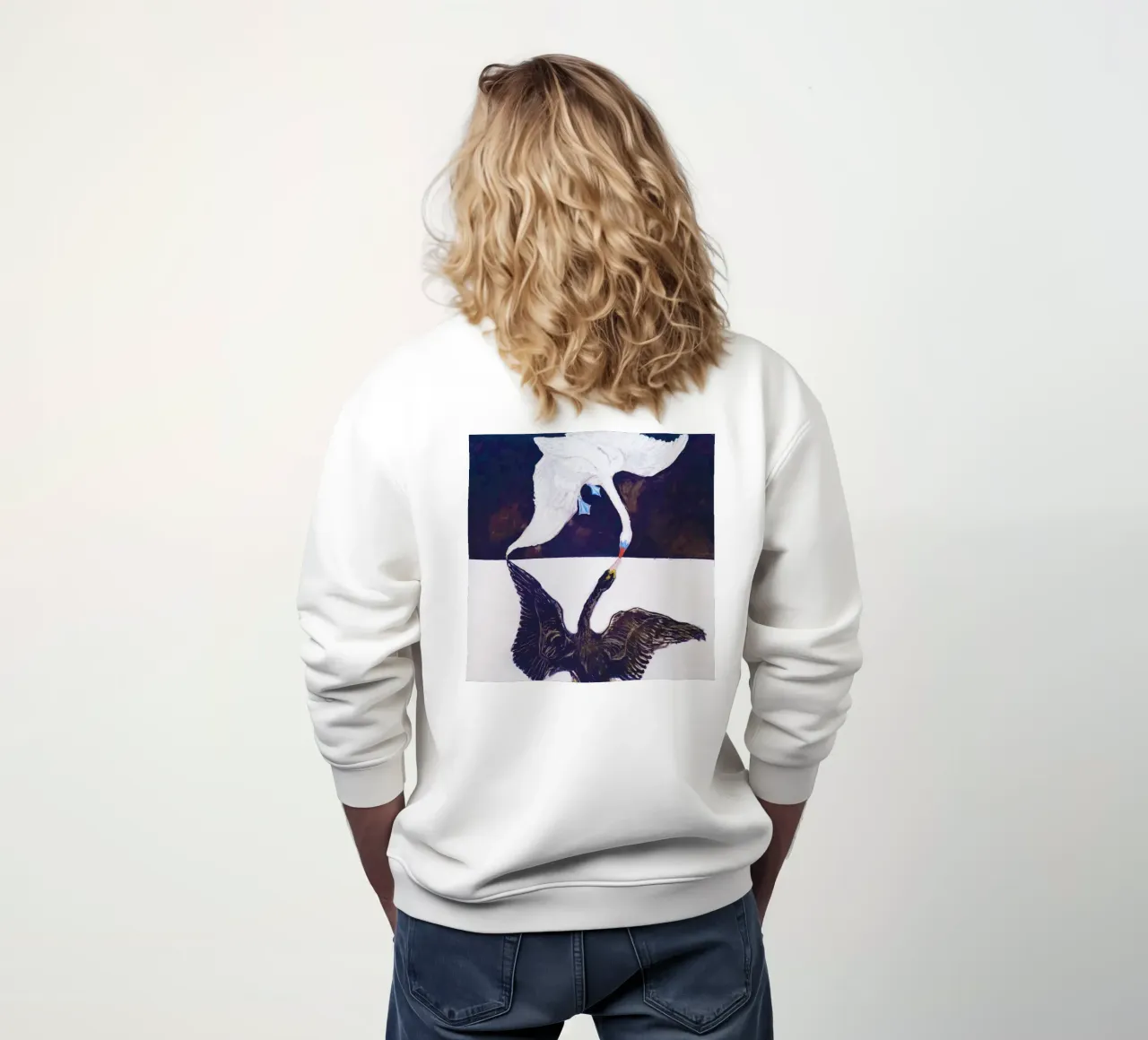 The Swan, No. 1 (1915) by Hilma af Klint felpa da Bisous Art