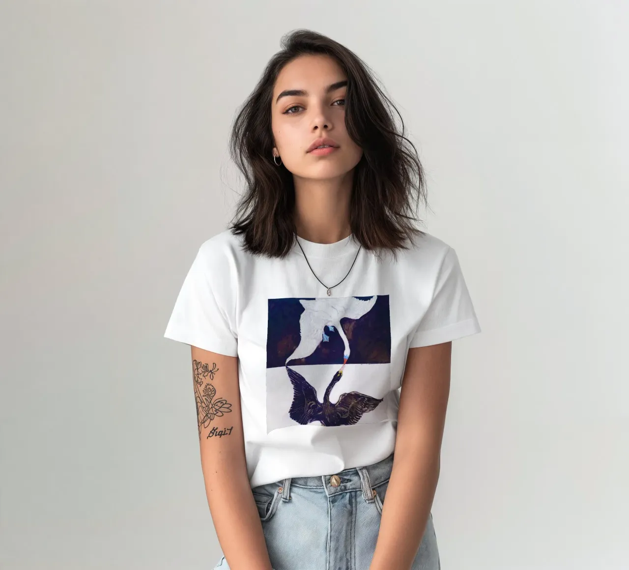 The Swan, No. 1 (1915) by Hilma af Klint t-shirt da Bisous Art