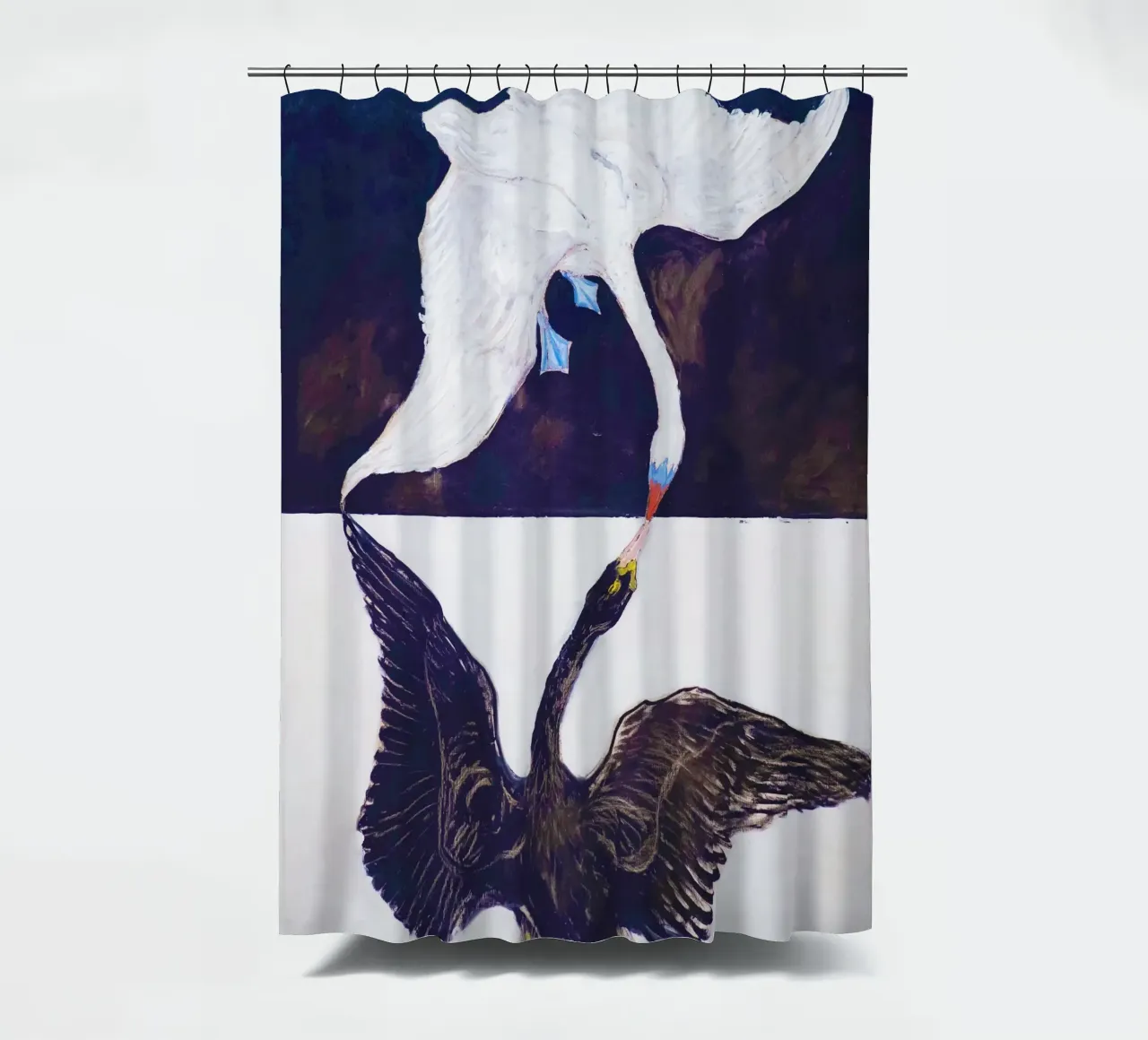 The Swan, No. 1 (1915) by Hilma af Klint tenda da doccia da Bisous Art