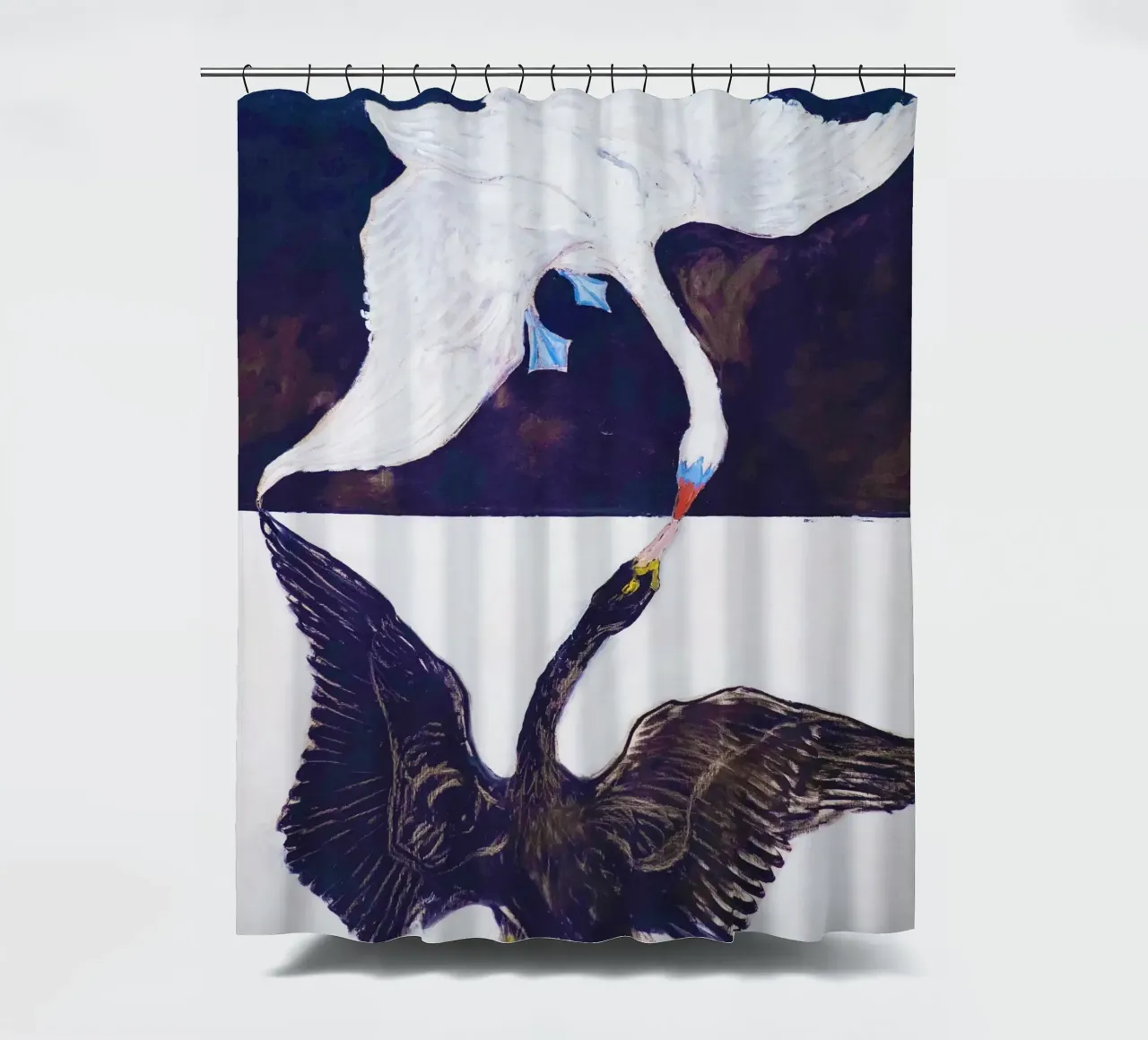 The Swan, No. 1 (1915) by Hilma af Klint tenda da doccia da Bisous Art