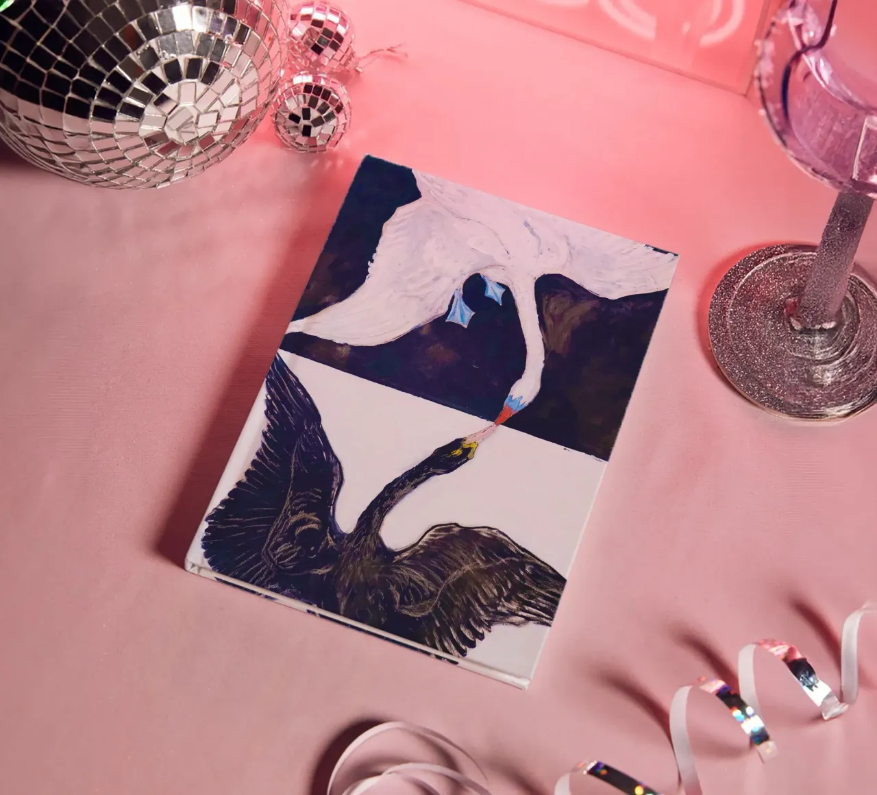 The Swan, No. 1 (1915) by Hilma af Klint notebook by Bisous Art