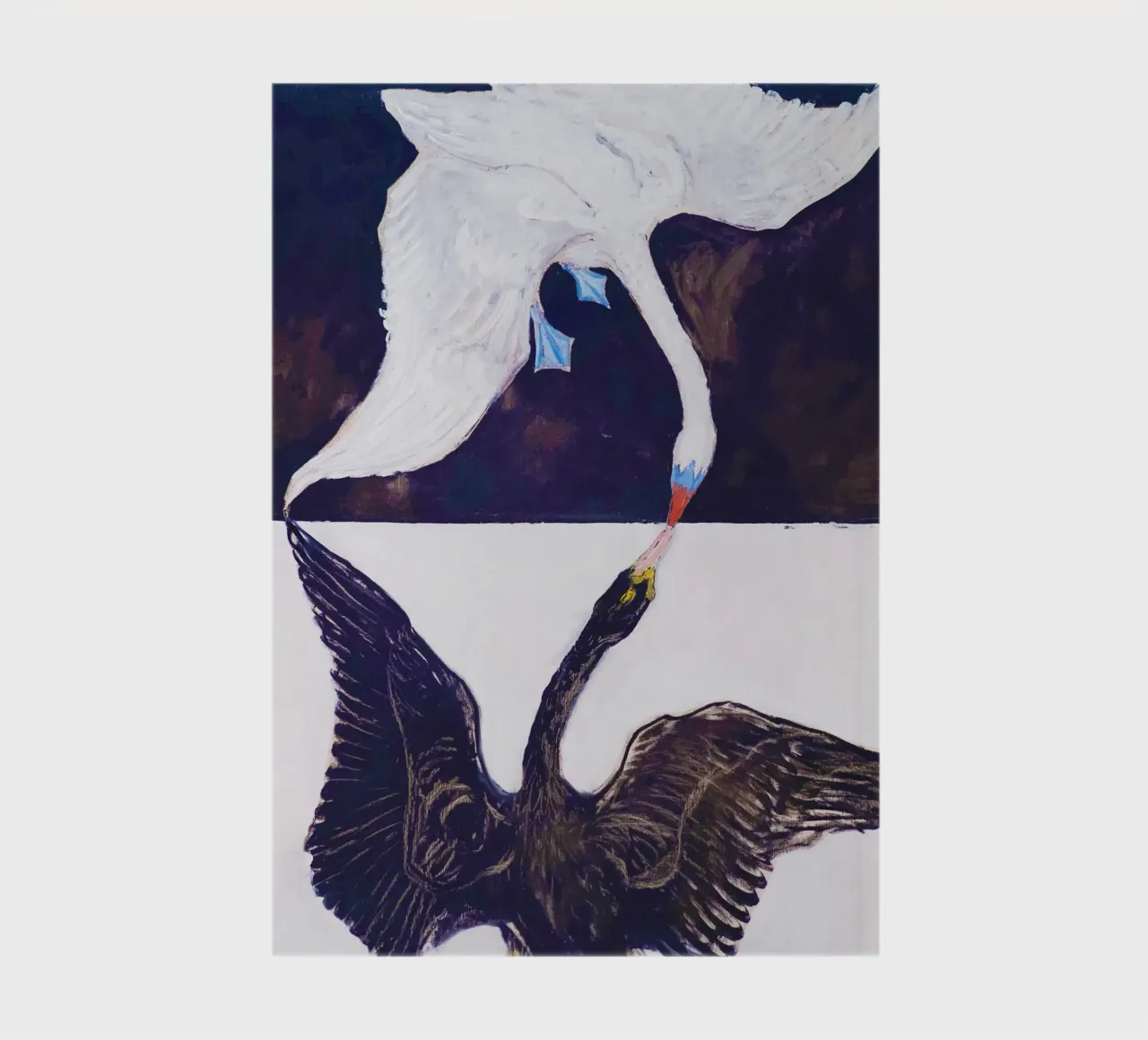 The Swan, No. 1 (1915) by Hilma af Klint notebook by Bisous Art