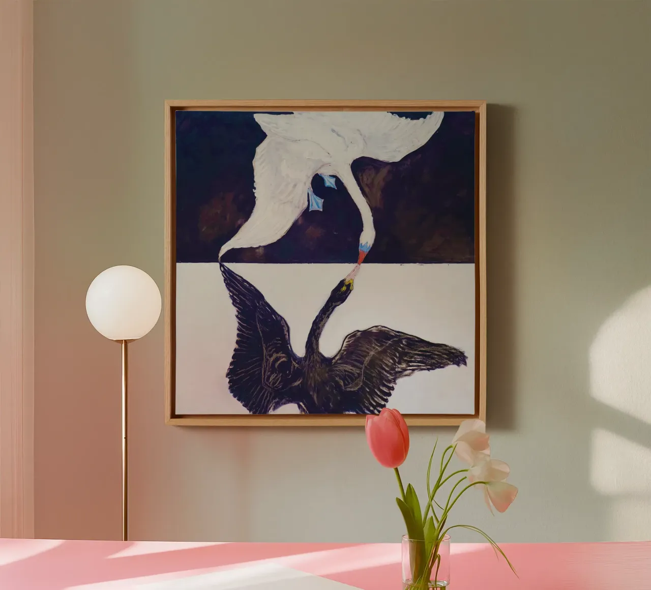 The Swan, No. 1 (1915) by Hilma af Klint tela da Bisous Art